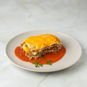 Lasaña con boloñesa de seitan