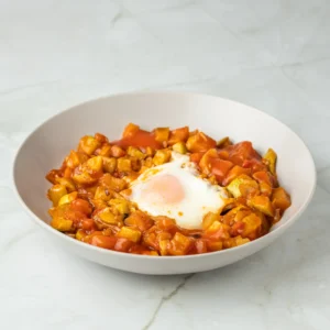 Pisto manchego con huevo